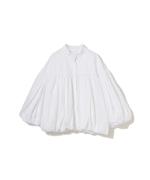 COEL（コエル）の「タフタバルーンブラウス（シャツ/ブラウス・レディース・ホワイト/ブラック/オレンジ/ブルー・FREE）」の2枚目の写真