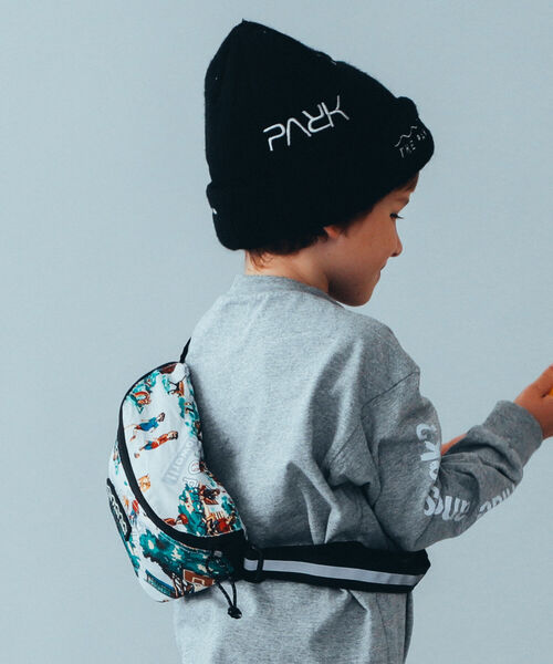 こども ビームス（コドモビームス）の「nowartt × THE PARK SHOP / ウエストバッグ 22（ボディバッグ/ウエストポーチ・キッズ・グレー/ネイビー・ONE SIZE）」の12枚目の写真