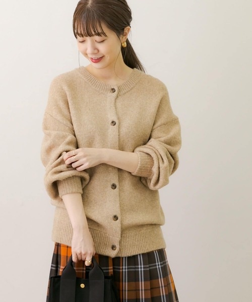 AUBREY エレメントモダンニットカーディガンコーデュロイサーキュラースカート AUBREY エレメントモダンニットカーディガンコーデュロイサーキュラー