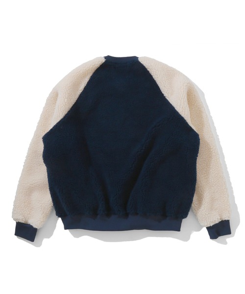 ICECREAM（アイスクリーム）の「2TONE BOA RAGLAN CREWNECK（スウェット・メンズ・ブラック/ホワイト×ブラック/ホワイト×ブルー・SMALL/MEDIUM/LARGE/X-LARGE）」の4枚目の写真