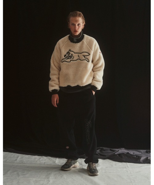 ICECREAM（アイスクリーム）の「2TONE BOA RAGLAN CREWNECK（スウェット・メンズ・ブラック/ホワイト×ブラック/ホワイト×ブルー・SMALL/MEDIUM/LARGE/X-LARGE）」の9枚目の写真