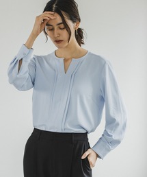 LEPSIM | メタルパーツ付きタックブラウス 162428(シャツ/ブラウス)