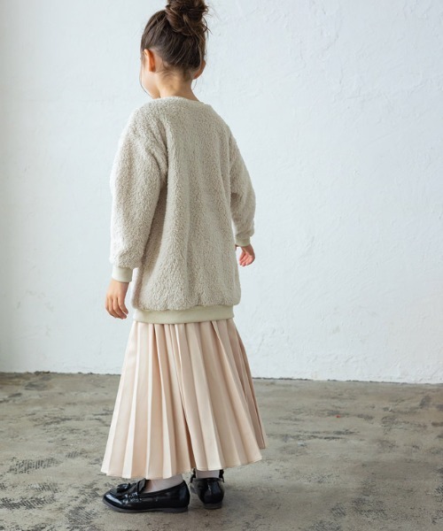 lulpini（ルルピー二）の「[lulpini]ボアチュニックプルオーバー（スウェット・キッズ・アイボリー/ピンク/ブルー・S/M/L）」の13枚目の写真