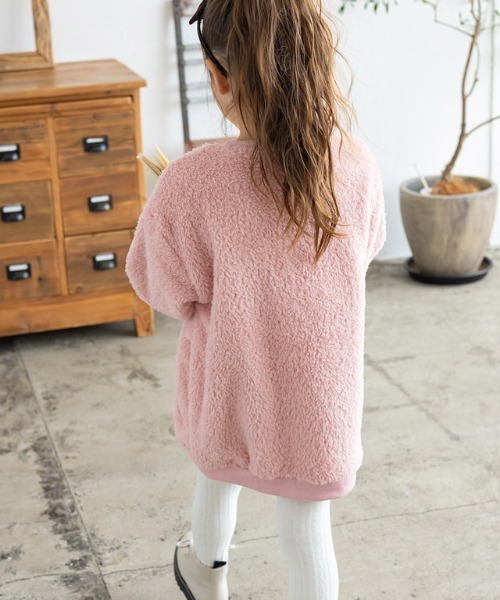 lulpini（ルルピー二）の「[lulpini]ボアチュニックプルオーバー（スウェット・キッズ・アイボリー/ピンク/ブルー・S/M/L）」の17枚目の写真