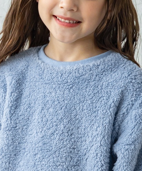 lulpini（ルルピー二）の「[lulpini]ボアチュニックプルオーバー（スウェット・キッズ・アイボリー/ピンク/ブルー・S/M/L）」の19枚目の写真