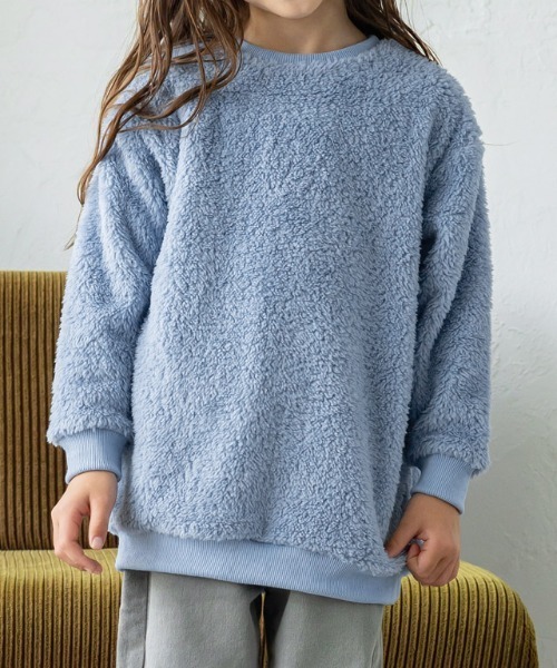 lulpini（ルルピー二）の「[lulpini]ボアチュニックプルオーバー（スウェット・キッズ・アイボリー/ピンク/ブルー・S/M/L）」の22枚目の写真