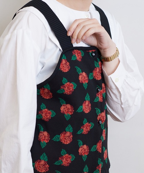 bulle de savon(ビュルデサボン)の「●Rose ジャガード ベスト(ベスト・レディース・ブラック・FREE)」の11枚目の写真