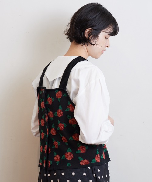 bulle de savon(ビュルデサボン)の「●Rose ジャガード ベスト(ベスト・レディース・ブラック・FREE)」の15枚目の写真