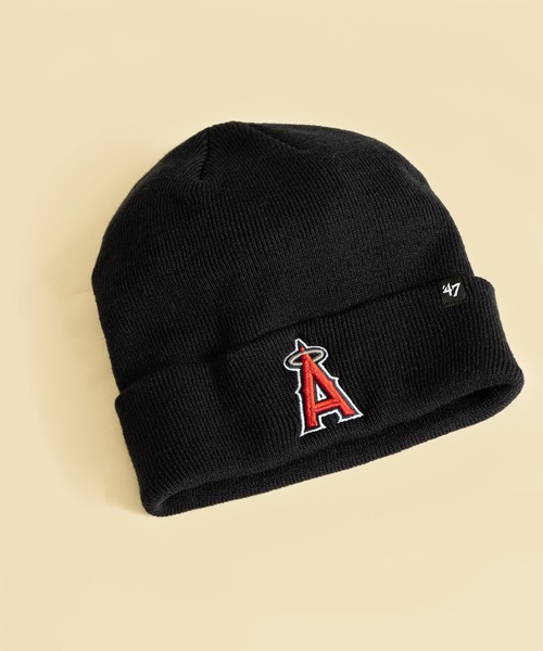 '47（フォーティーセブン）の「【 ’47BRAND / フォーティーセブンブランド 】 Raised CUFF KNIT ニット帽 ビーニー ベースボール（ニットキャップ/ビーニー・メンズ・ブラック系3/ネイビー系1/ネイビー系5/ロイヤルブルー/ブラック系4/ブラック系1/ネイビー系4/ブラック系2/ネイビー系2/レッド/ダークブラウン・FREE）」の11枚目の写真