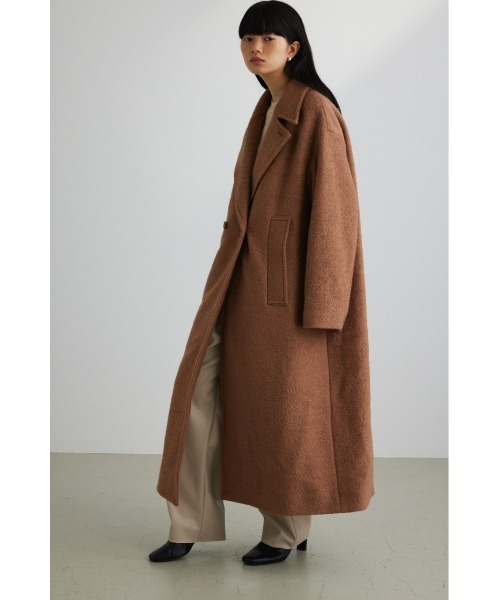 ブークレーウールダブルコート