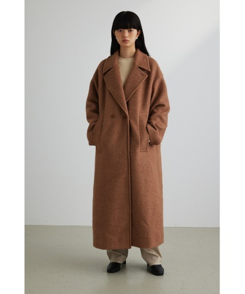 ブークレーウールダブルコート