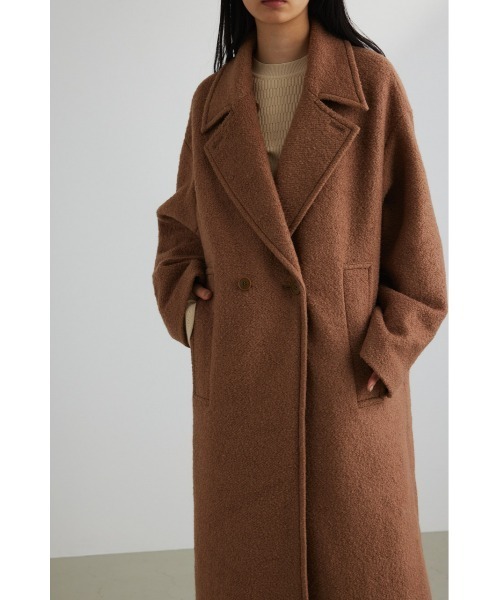 ブークレーウールダブルコート
