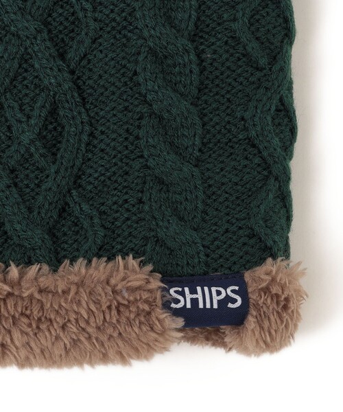 SHIPS(シップス)の「SHIPS KIDS:ジャカード×ボア リバーシブル ネックウォーマー(マフラー・キッズ・ネイビー/グリーン・ONE SIZE)」の9枚目の写真