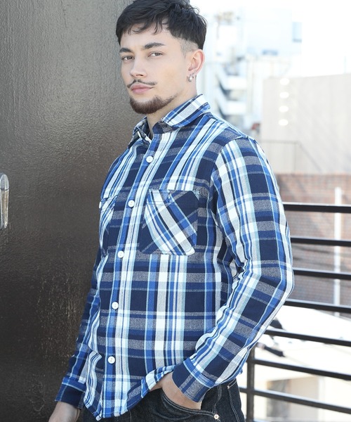 【セール】HOUSTON チェックビエラシャツ（シャツ/ブラウス）｜HOUSTON（ヒューストン）