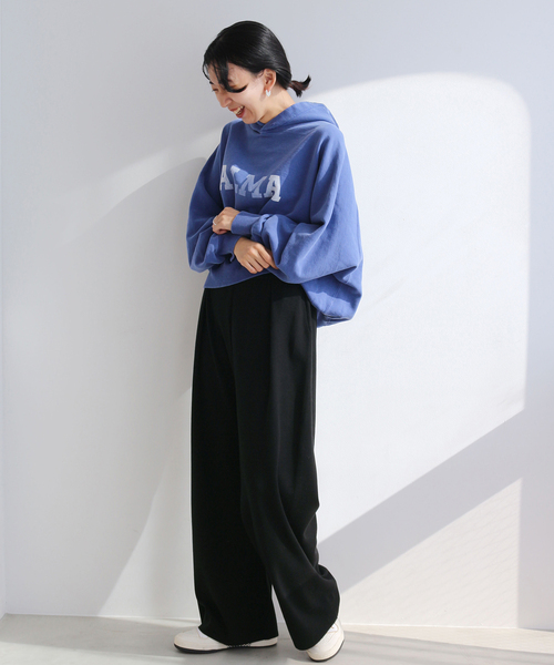 IENA（イエナ）の「ファインゲージフルニードルワイドパンツ
