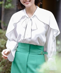 JILL by JILL STUART | ◇ケープフリルタイブラウス(シャツ/ブラウス)