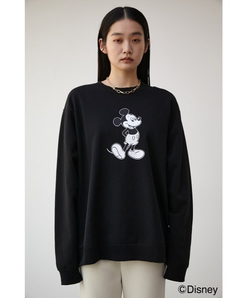 AZUL by moussy(アズールバイマウジー)の「AJUGA.×AZUL SWEAT(MICKEY)/AJUGA.×AZUL スウェット(MICKEY)(スウェット・レディース・ブラック/パープル/ライトブルー/杢グレー・M/L/S/M)」の8枚目の写真