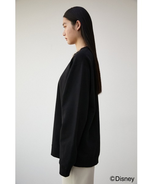 AZUL by moussy(アズールバイマウジー)の「AJUGA.×AZUL SWEAT(MICKEY)/AJUGA.×AZUL スウェット(MICKEY)(スウェット・レディース・ブラック/パープル/ライトブルー/杢グレー・M/L/S/M)」の9枚目の写真