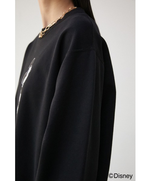 AZUL by moussy(アズールバイマウジー)の「AJUGA.×AZUL SWEAT(MICKEY)/AJUGA.×AZUL スウェット(MICKEY)(スウェット・レディース・ブラック/パープル/ライトブルー/杢グレー・M/L/S/M)」の12枚目の写真