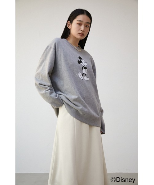 AZUL by moussy(アズールバイマウジー)の「AJUGA.×AZUL SWEAT(MICKEY)/AJUGA.×AZUL スウェット(MICKEY)(スウェット・レディース・ブラック/パープル/ライトブルー/杢グレー・M/L/S/M)」の21枚目の写真