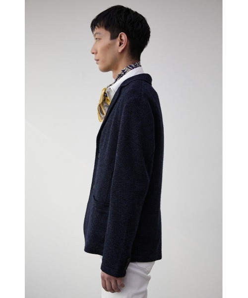 AZUL by moussy(アズールバイマウジー)の「TAILORED KNIT JACKET/テイラードニットジャケット(テーラードジャケット・メンズ・ダークネイビー/チャコールグレー・LARGE/MEDIUM)」の18枚目の写真