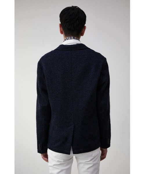AZUL by moussy(アズールバイマウジー)の「TAILORED KNIT JACKET/テイラードニットジャケット(テーラードジャケット・メンズ・ダークネイビー/チャコールグレー・LARGE/MEDIUM)」の19枚目の写真