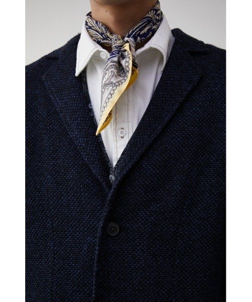 AZUL by moussy(アズールバイマウジー)の「TAILORED KNIT JACKET/テイラードニットジャケット(テーラードジャケット・メンズ・ダークネイビー/チャコールグレー・LARGE/MEDIUM)」の20枚目の写真