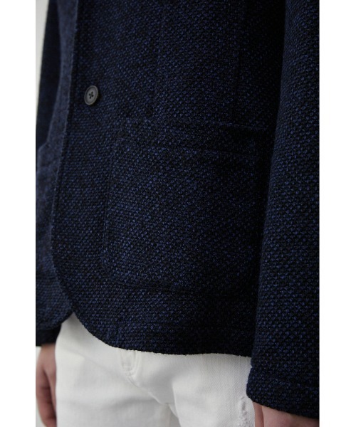 AZUL by moussy(アズールバイマウジー)の「TAILORED KNIT JACKET/テイラードニットジャケット(テーラードジャケット・メンズ・ダークネイビー/チャコールグレー・LARGE/MEDIUM)」の22枚目の写真