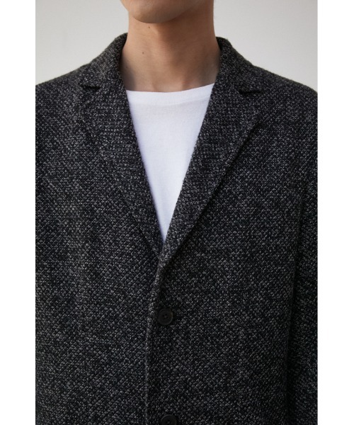 AZUL by moussy(アズールバイマウジー)の「TAILORED KNIT JACKET/テイラードニットジャケット(テーラードジャケット・メンズ・ダークネイビー/チャコールグレー・LARGE/MEDIUM)」の9枚目の写真
