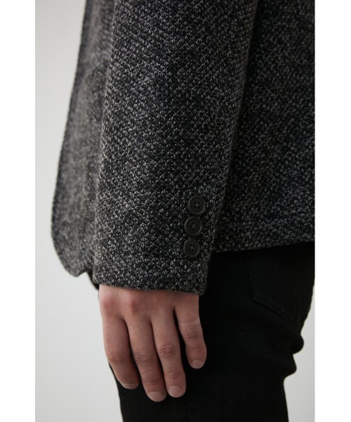 AZUL by moussy(アズールバイマウジー)の「TAILORED KNIT JACKET/テイラードニットジャケット(テーラードジャケット・メンズ・ダークネイビー/チャコールグレー・LARGE/MEDIUM)」の11枚目の写真