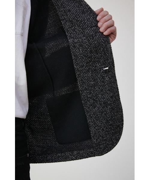 AZUL by moussy(アズールバイマウジー)の「TAILORED KNIT JACKET/テイラードニットジャケット(テーラードジャケット・メンズ・ダークネイビー/チャコールグレー・LARGE/MEDIUM)」の13枚目の写真