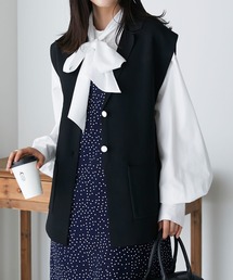 BONLECILL | 【セットアップ対応】スポンディッシュ テーラードベスト／ジレ(ベスト)