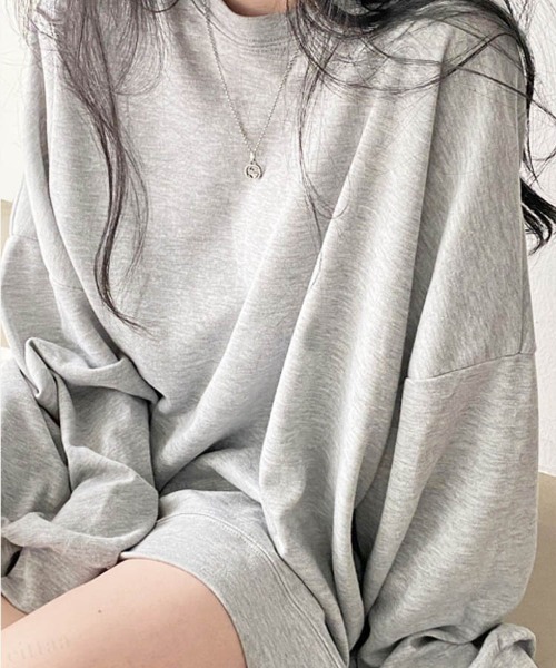 Dalfwin(ダールフィン)の「ワイドシルエットカラードルマンスリーブ長袖Tシャツ(Tシャツ/カットソー・レディース・ミント/グレー/ベージュ/ホワイト/ブラック・FREE)」の4枚目の写真