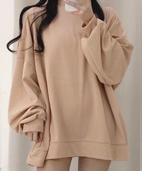 Dalfwin(ダールフィン)の「ワイドシルエットカラードルマンスリーブ長袖Tシャツ(Tシャツ/カットソー・レディース・ミント/グレー/ベージュ/ホワイト/ブラック・FREE)」の20枚目の写真