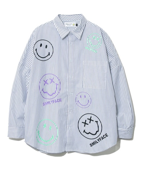 SMILEY FACE/スマイリーフェイス　ストライプシャツ