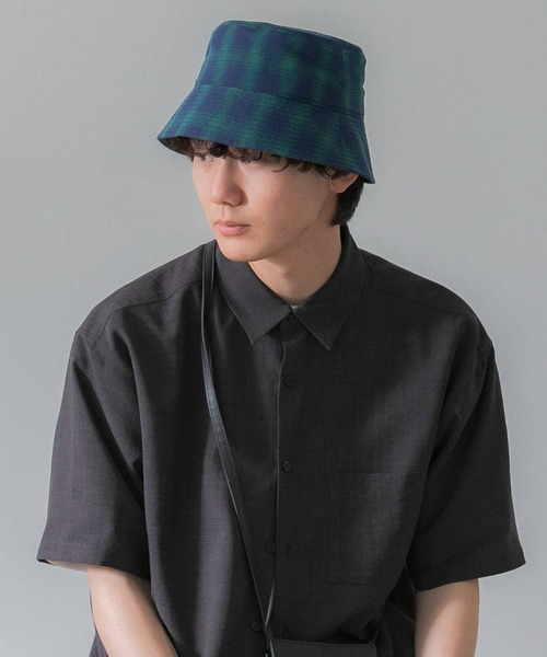 SENSE OF PLACE by URBAN RESEARCH(センスオブプレイスバイアーバンリサーチ)の「『ユニセックス』チェックバケットハットB(ハット・メンズ・アイボリー/ブラック/ネイビー・ONE)」の6枚目の写真