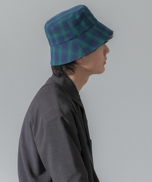 SENSE OF PLACE by URBAN RESEARCH(センスオブプレイスバイアーバンリサーチ)の「『ユニセックス』チェックバケットハットB(ハット・メンズ・アイボリー/ブラック/ネイビー・ONE)」の7枚目の写真
