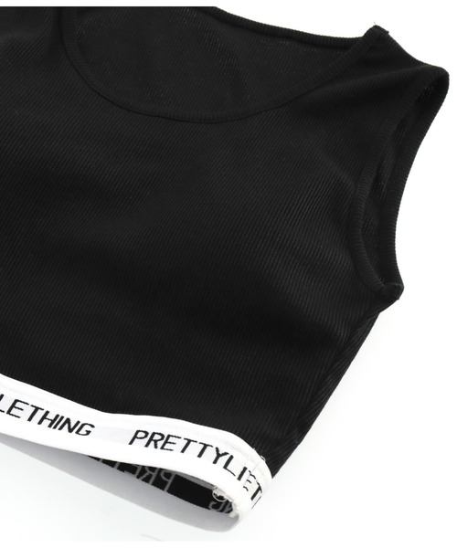 LATINA(ラティーナ)の「ロゴプリントパッド入タンクトップ(タンクトップ・レディース・オフホワイト/ブラック・FREE)」の14枚目の写真