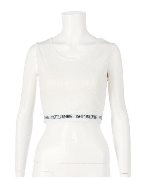 LATINA(ラティーナ)の「ロゴプリントパッド入タンクトップ(タンクトップ・レディース・オフホワイト/ブラック・FREE)」の17枚目の写真