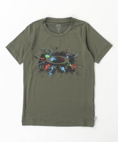 OAKLEY(オークリー)の「オークリー ENHANCE QD SS TEE SPLASH EVO YTR 5.0(Tシャツ/カットソー・キッズ・ブルー/ホワイト/オリーブ/ブラック・140cm/130cm/150cm/160cm)」の1枚目の写真