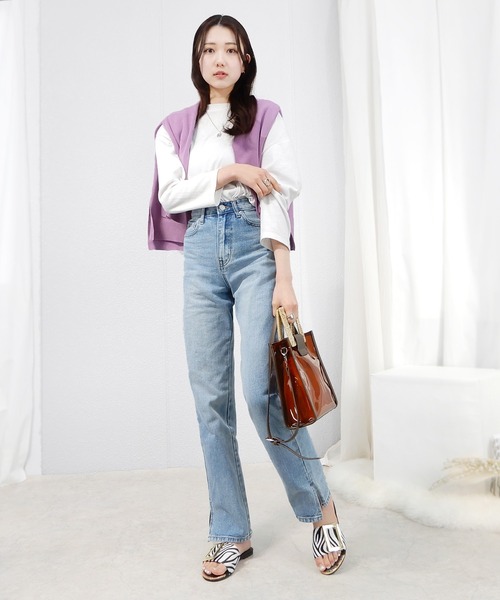 minia（ミニア）の「ビッグバックルフラットサンダル（サンダル・レディース・ブラック/ブラウン/イエロー/ゼブラ・S/M/L/LL）」の13枚目の写真