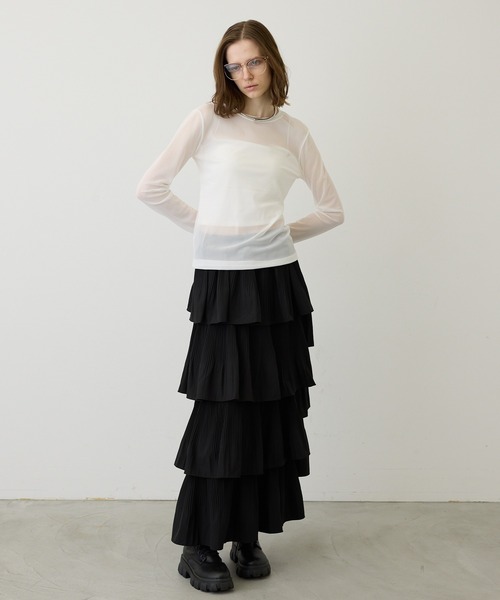 セール】イレギュラーデザインティアードスカート（スカート）｜SEN