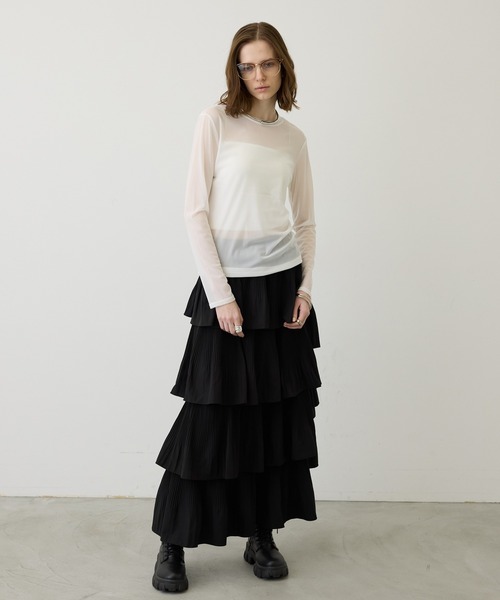 セール】イレギュラーデザインティアードスカート（スカート）｜SEN