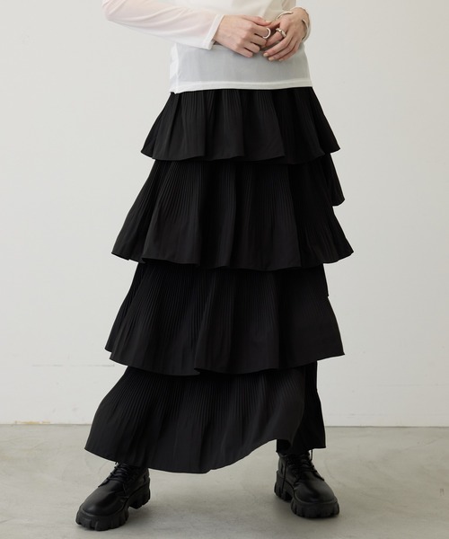 セール】イレギュラーデザインティアードスカート（スカート）｜SEN