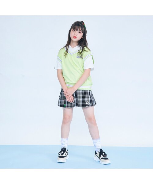 algy（アルジー）の「オーロラテーププリーツスカート（スカート・キッズ・ブラック/ミント/ベージュ/ラベンダー・X-SMALL/SMALL/MEDIUM/XX-SMALL/XXX-SMALL）」の16枚目の写真