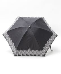 【新品未使用】LANVIN COLLECTION 晴雨兼用傘折りたたみ傘 刺繍 晴雨兼用折りたたみ日傘 スカラ刺繍レース（折りたたみ傘