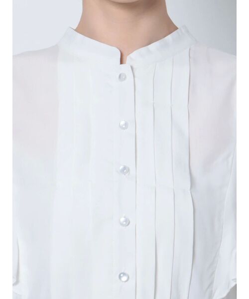 MURUA(ムルーア)の「ハーフスリーブブラウス(シャツ/ブラウス・レディース・ホワイト/ブラック・FREE)」の22枚目の写真