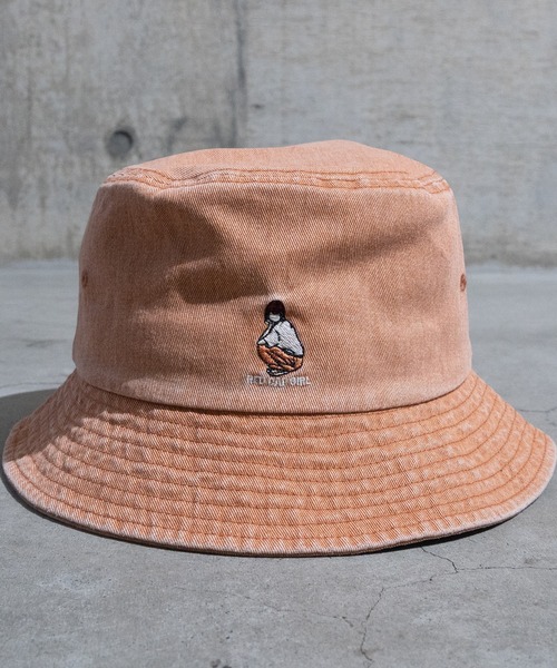 Red Cap Girl（レッドキャプガール）の「【a-r】〔Red Cap Girl/レッドキャップガール〕USED LIKE　ワンポイント刺繍バケットハット（キャップ・メンズ・ブルー/ブラック/オレンジ/ブラック系その他/ブルー系その他・FREE）」の20枚目の写真