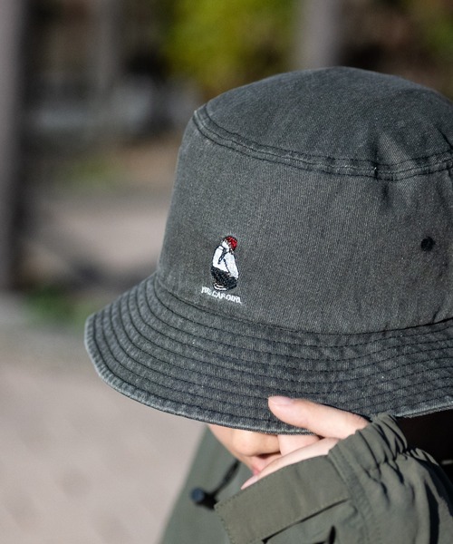 Red Cap Girl（レッドキャプガール）の「【a-r】〔Red Cap Girl/レッドキャップガール〕USED LIKE　ワンポイント刺繍バケットハット（キャップ・メンズ・ブルー/ブラック/オレンジ/ブラック系その他/ブルー系その他・FREE）」の8枚目の写真