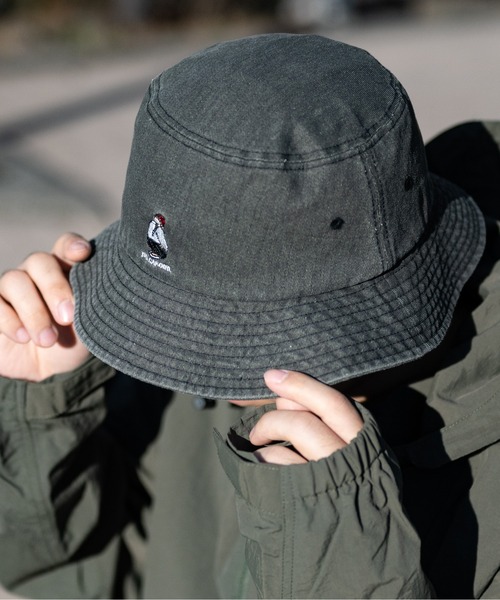 Red Cap Girl（レッドキャプガール）の「【a-r】〔Red Cap Girl/レッドキャップガール〕USED LIKE　ワンポイント刺繍バケットハット（キャップ・メンズ・ブルー/ブラック/オレンジ/ブラック系その他/ブルー系その他・FREE）」の7枚目の写真